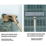 Up to 50% Off, Dvkptbk Household Cleaners Window Cleaner 2 In 1 Rotatable Window Cleaning Tool Kit With Extension Pole, Telescopic Window Washing Equipment With Head For Indoor/Outdoor Car Glas